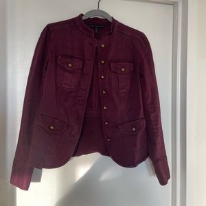 Plum military style jacket